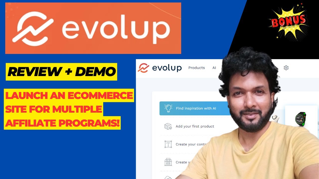 Evolup Review + Demo &ndash; Launch an e-commerce site for multiple affiliate programs!