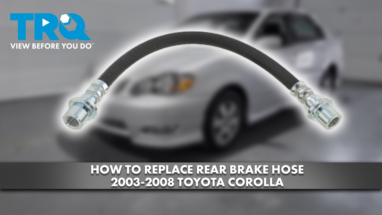 Как заменить задний тормозной шланг на Toyota Corolla 2003-2008 годов