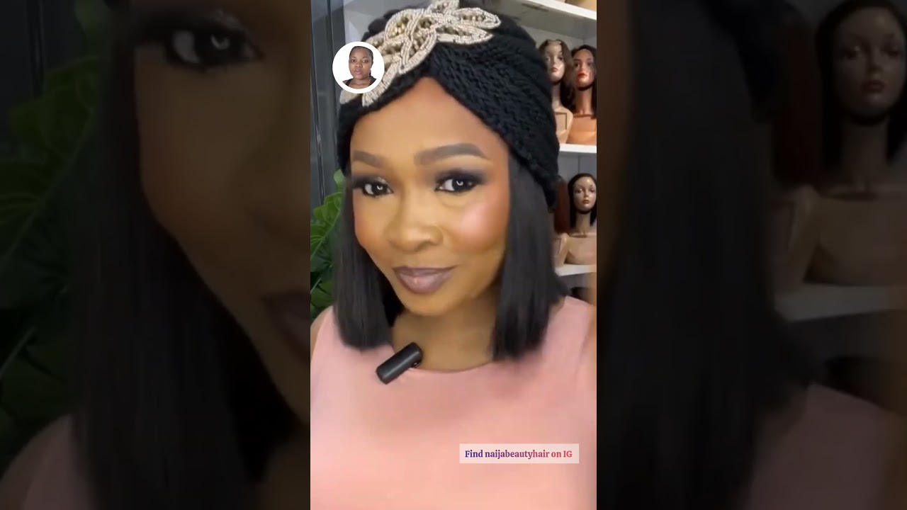 Half BOB BAND wig. #viralvideo #hairstyle #wigs #trendingshorts #hairstyle #viral #fyp