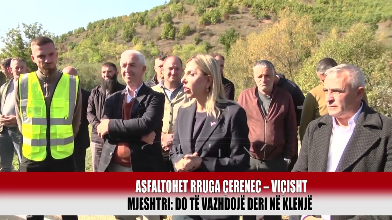 Asfaltohet rruga &Ccedil;erenec &ndash; Vi&ccedil;isht         - Bulqiza Tv