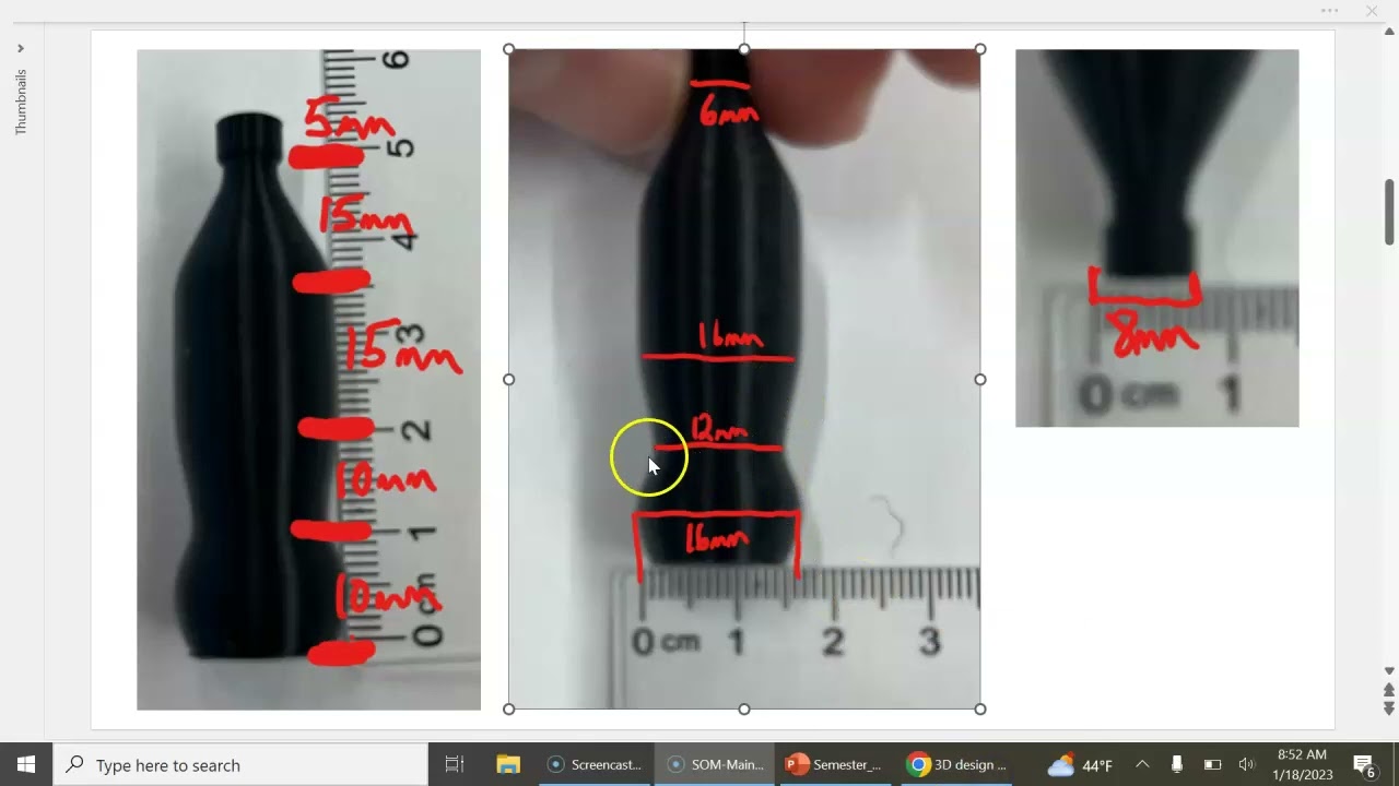 Tinkercad Example - Bottle