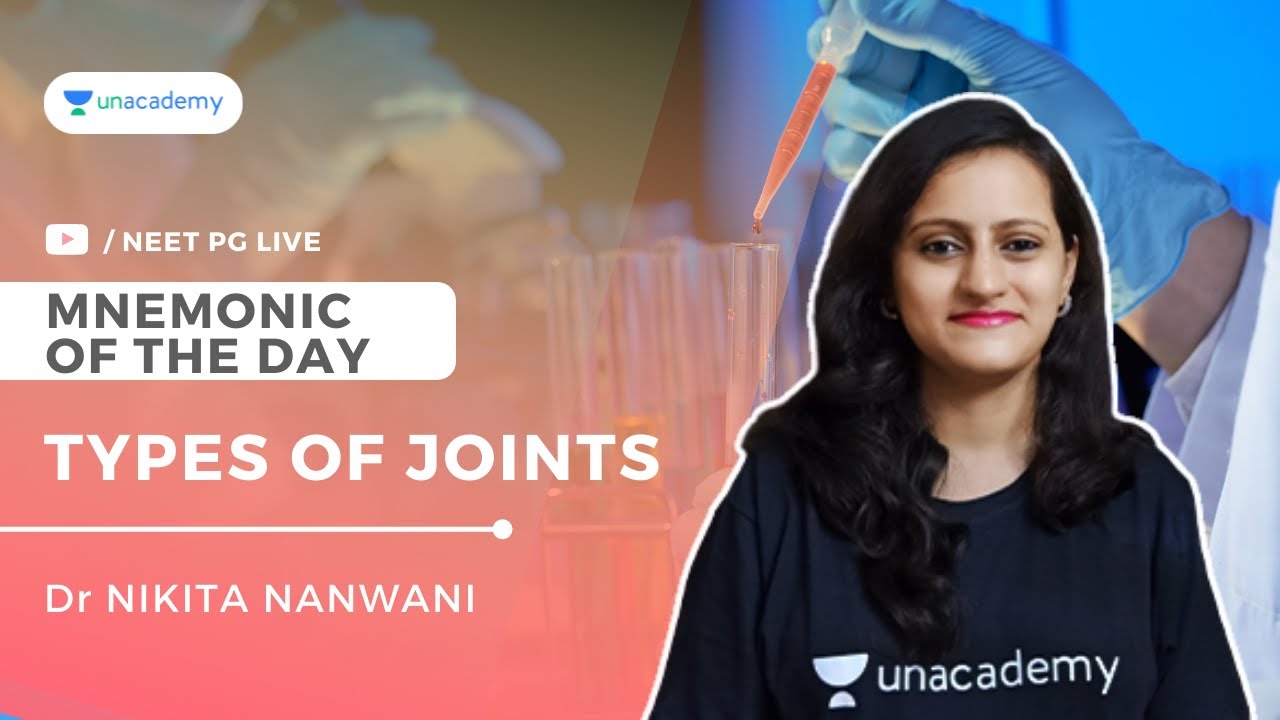 Mnemonic of the day - Types of joints | Anatomy | Dr. Nikita Nanwani