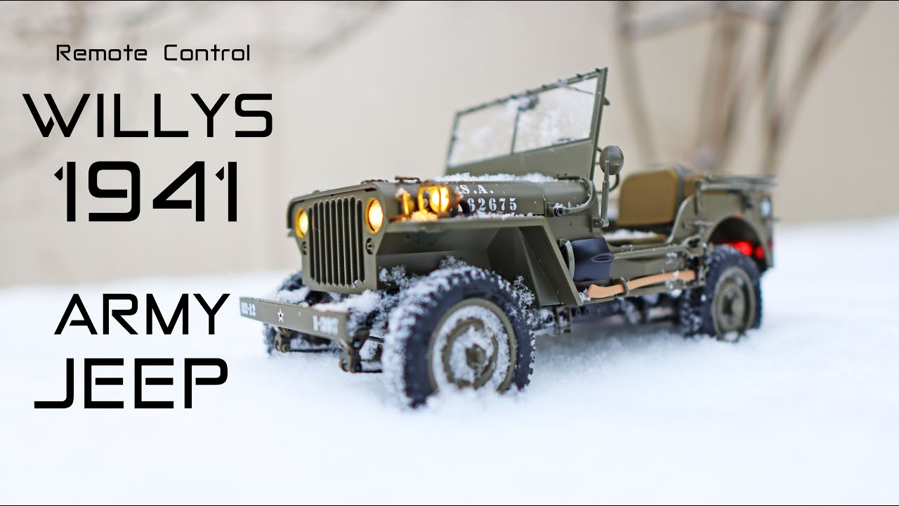 Willys Army Jeep 1/12th Scale - Highly Detailed Remote Control Jeep - Review