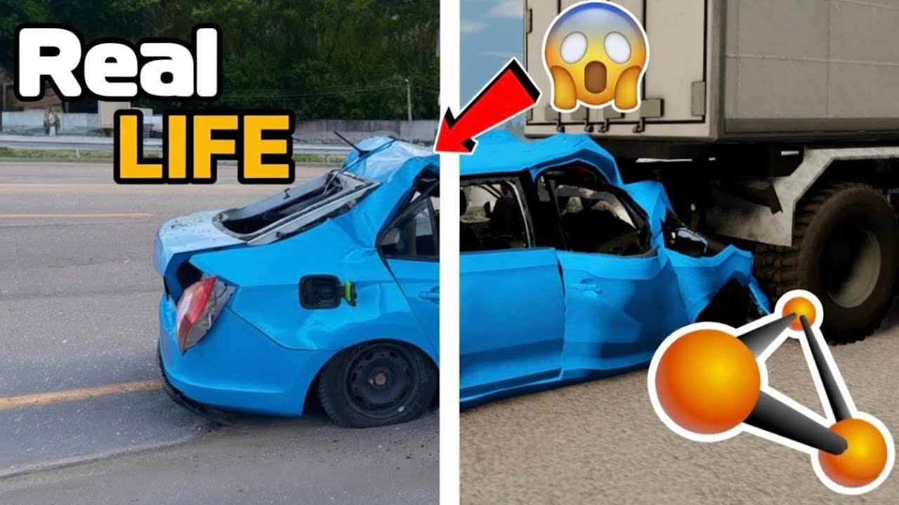 😱АВАРИИ на РЕАЛЬНЫХ СОБЫТИЯХ в BeamNG.Drive #4