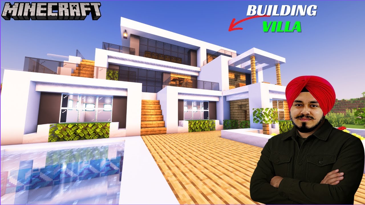 Building a Luxury Villa in Minecraft Survival LIVE 🔴🏡 #minecraft
