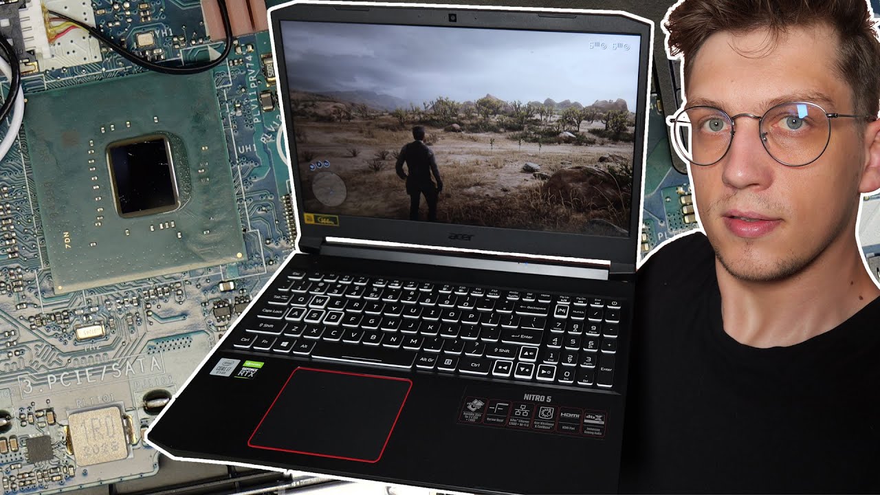 Wymieniam uszkodzony PCH HM470 SRJAU - ACER Nitro 5 AN515-55