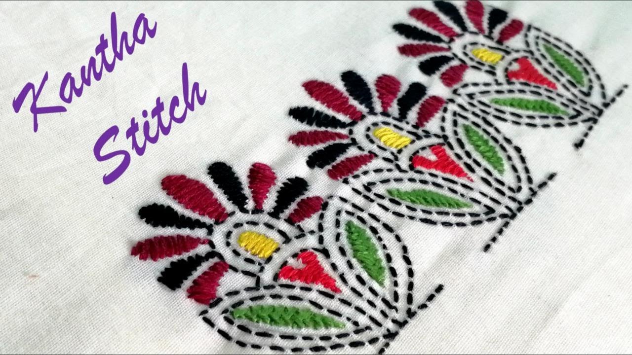 Bengali Nakshi Kantha Stitch | Border design |Best fit on Saree ,kurti,dupatta's border |Soma Pati.
