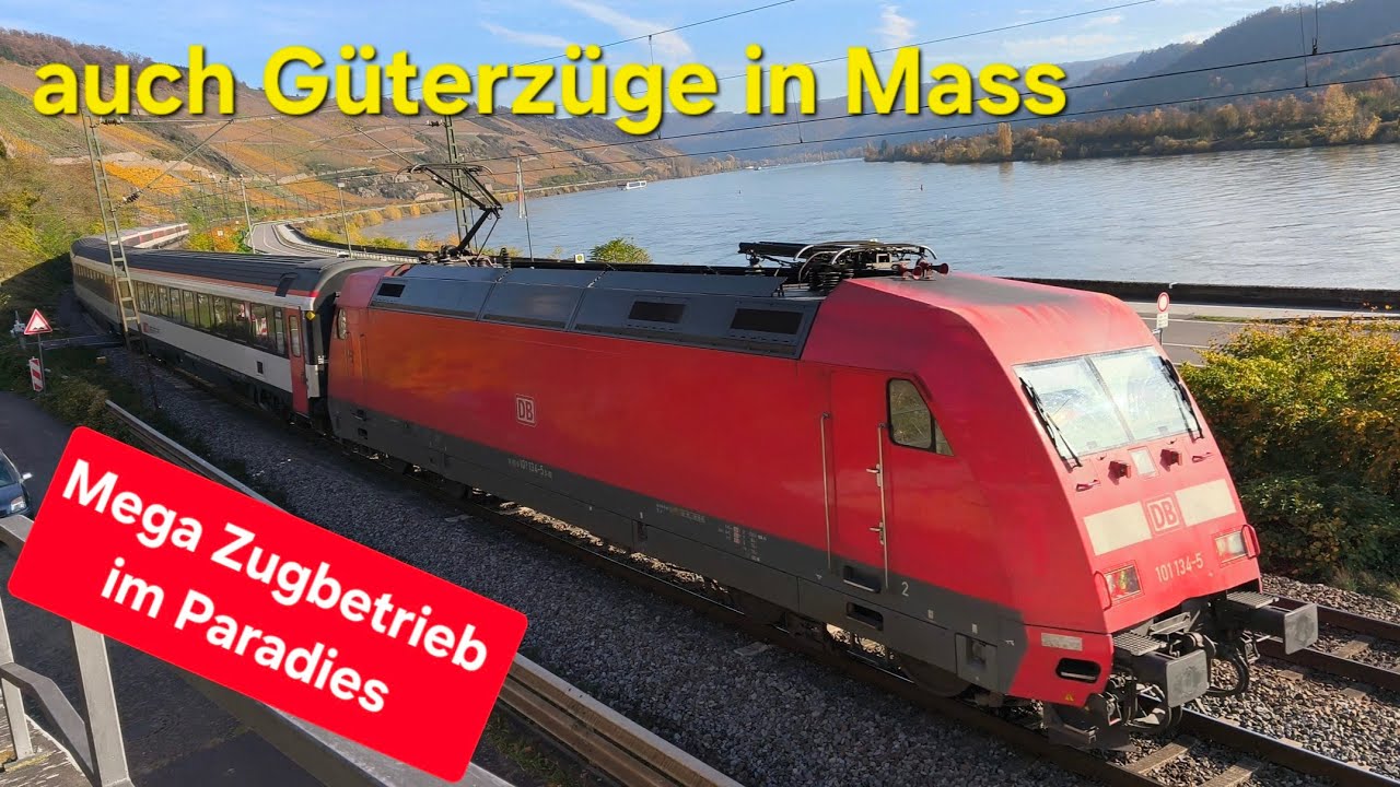 Mega Zugbetrieb im Trainspotting Paradies Mittelrhein, Bopparder Hamm am 06.11.25