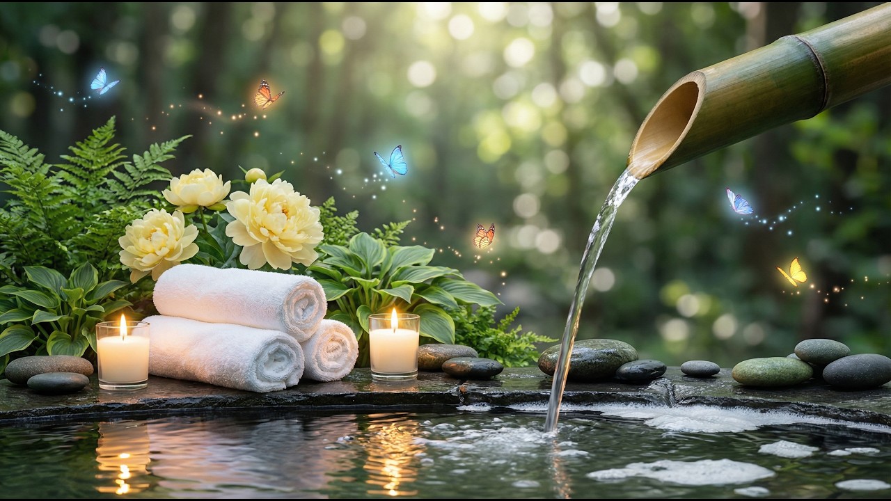 Healing Piano with Water Sounds 🌿 Relaxing Calming Music for Meditation and Emotional Balance