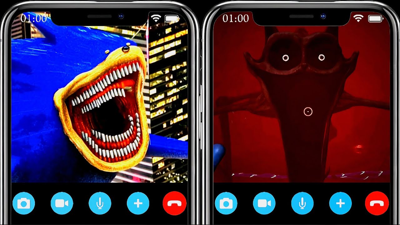SHIN SONIC TAPES VS CATNAP SCARY CALL!
