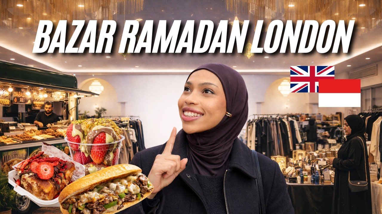 PERTAMA KALI KE BAZAR RAMADAN DI LONDON, INGGRIS - WAR TAKJIL & BELANJA JILBAB