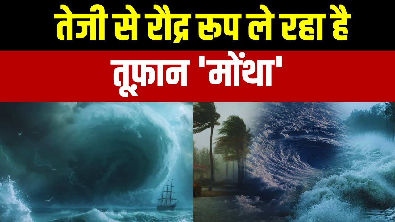 Cyclone Montha High Alert : तेजी से रौद्र रूप ले रहा है | Andhra Pradesh | West Bengal | Assam