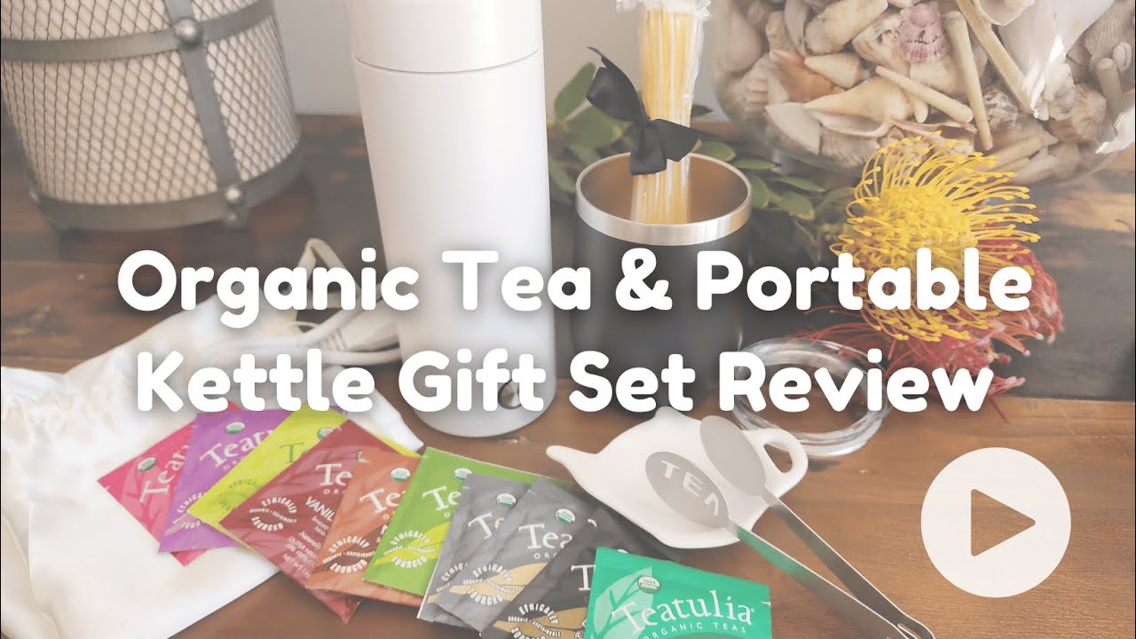 Organic Tea & Portable Kettke Gift Set Review + SALE COUPON