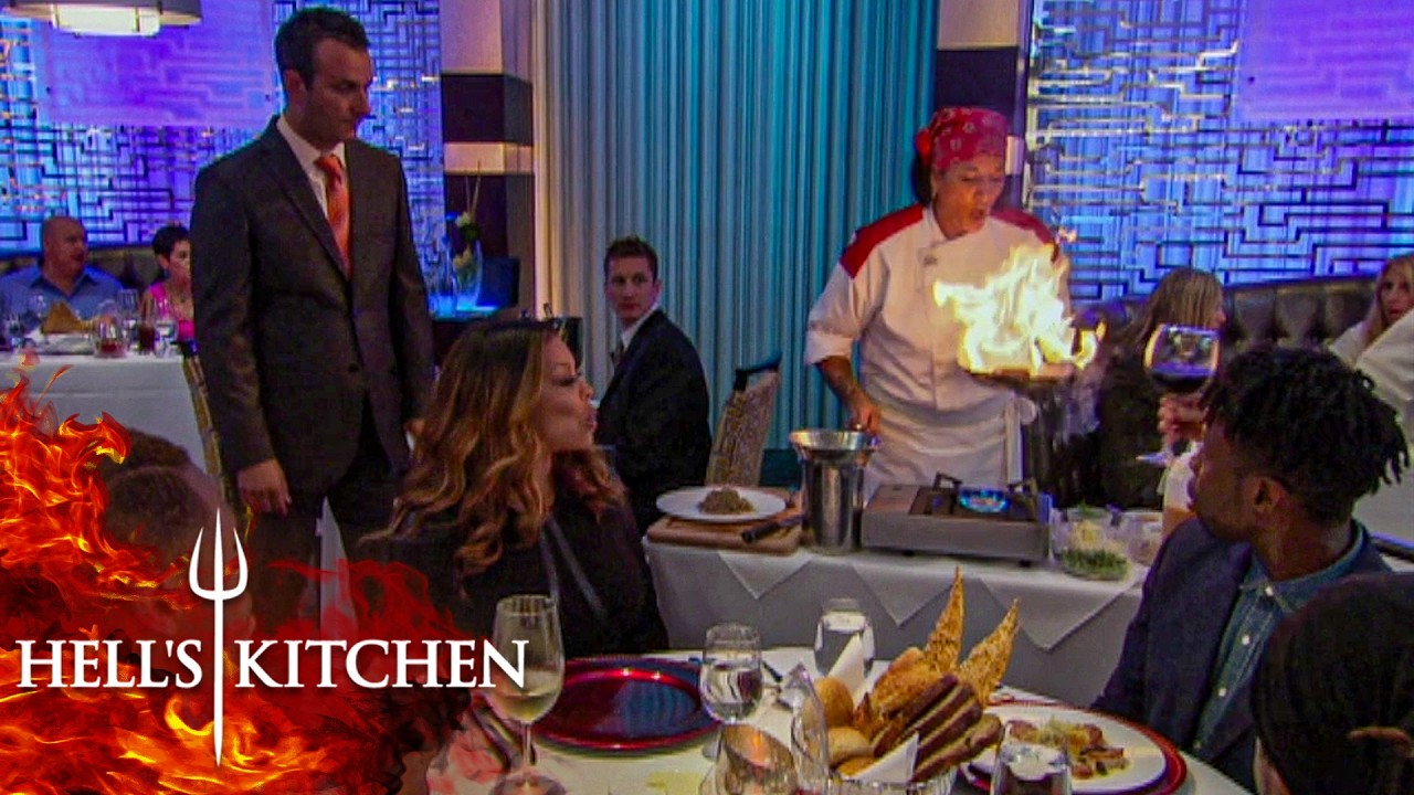 Chefs Run Wild in the Dining Room! Best of Tableside Cooking | Hell&rsquo;s Kitchen