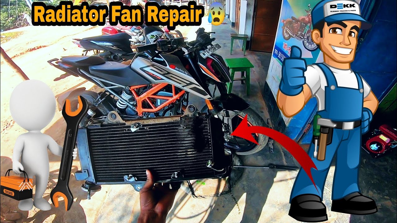 Duke 250 Bs6 Radiator Fan Not working 😰Repair to Home😭@deepridingvlog