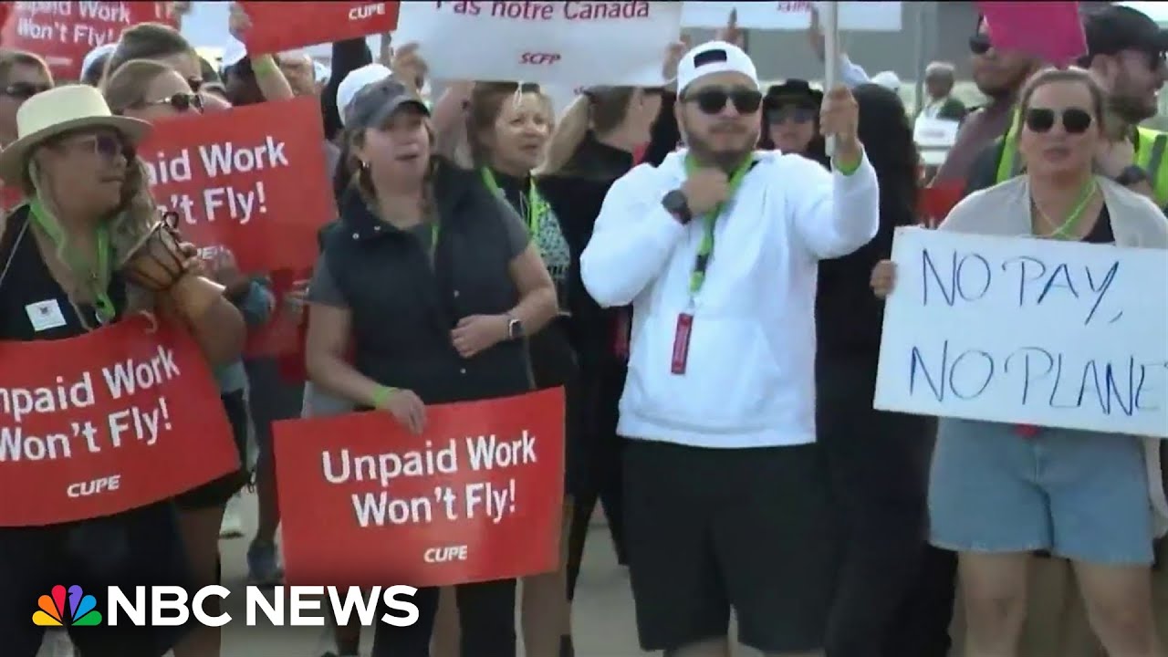 Travel disrupted as Air Canada flight attendant strike continues