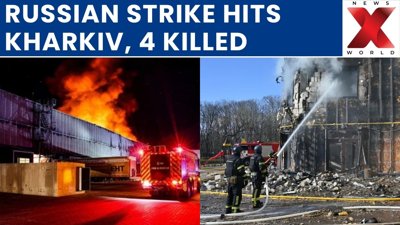 Russian Missile and Drone Attack Hits Kharkiv, Four Killed | NewsX World