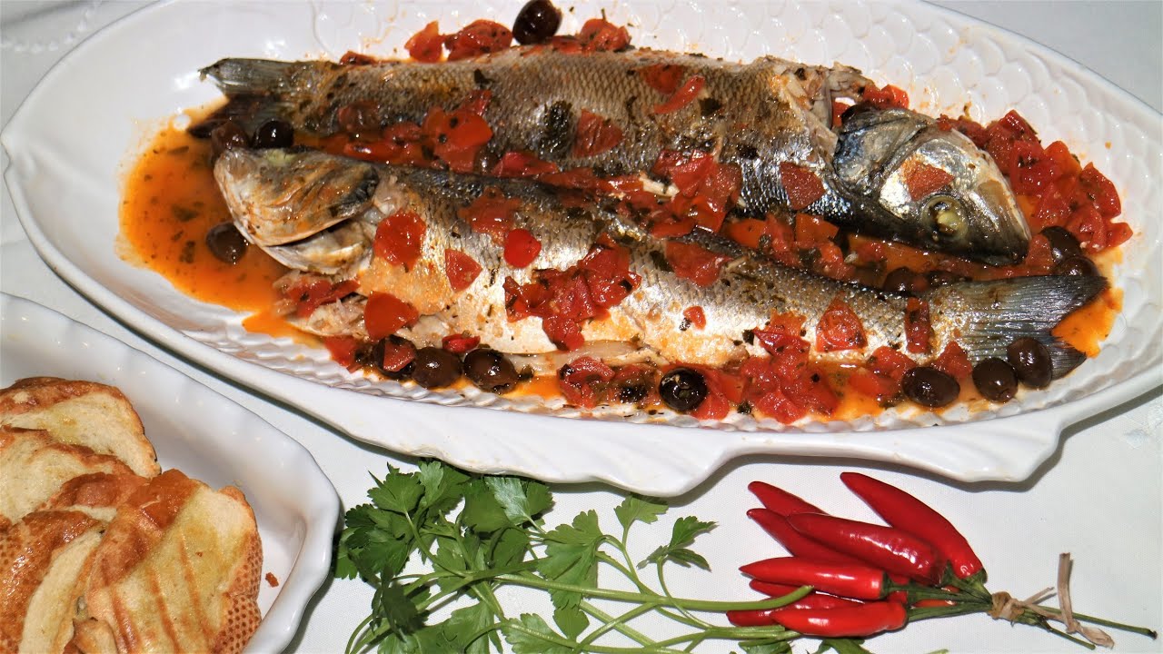 Branzini o spigole all'acqua pazza