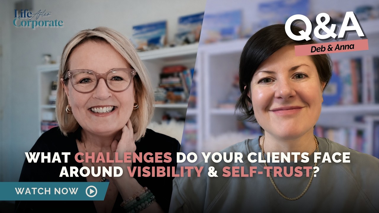 What challenges do your clients come to you with around visibility and self-trust?