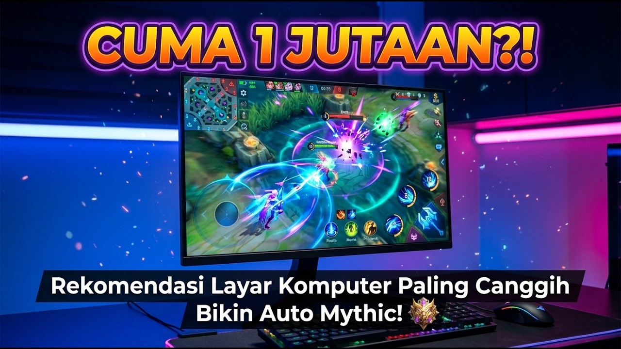 NYESEL BARU TAU! 5 Monitor Gaming Murah TERBAIK 2026 [BEZELESS & 200Hz]