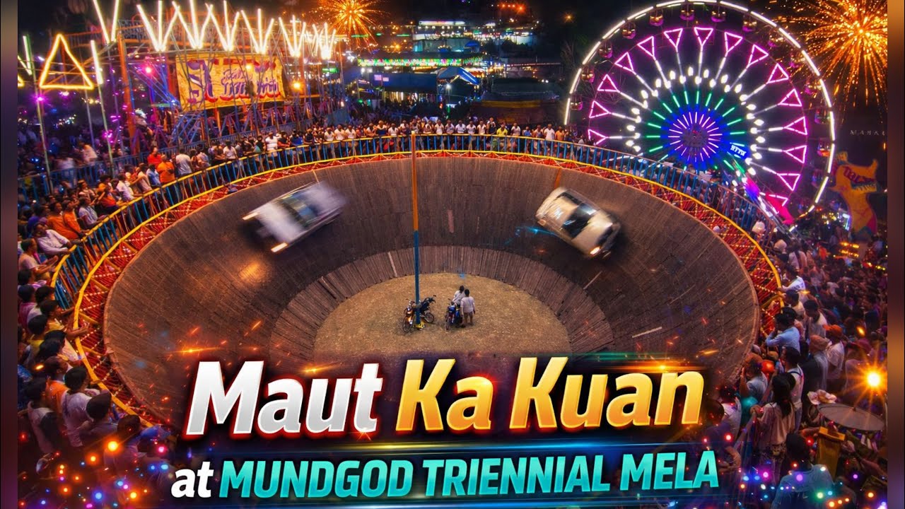 Maut Ka Kuan at Mundgod Mela  // Dangerous Stunts with Cars and Bikes // Mundgod Triennial Mela 
