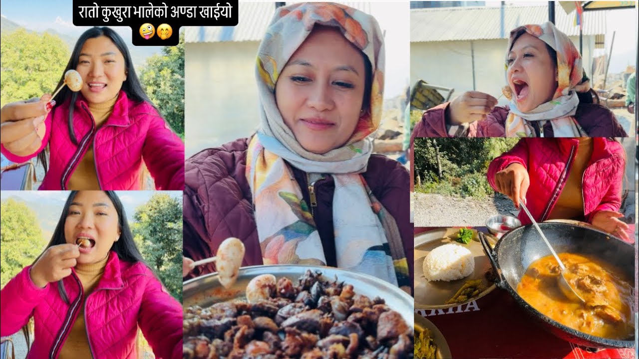 RATO BHALEKO ANDA KHANU HIDEKO NAUDADA TIRA/ A DAY IN MY LIKE /POKHARA VLOG / WITH CHILDHOOD FRIEND 