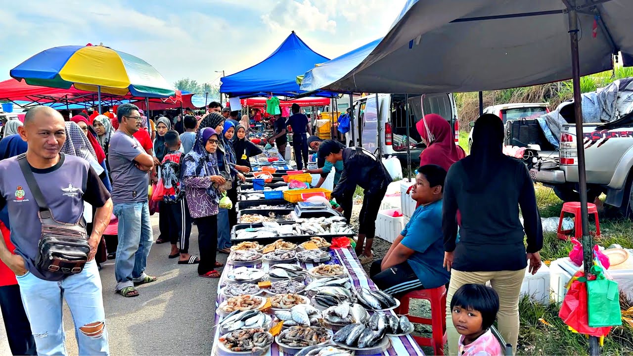 Pasar Pagi Changkat Lada, Kampung Gajah PERAK | Amazing Malaysia Street Food Morning Market Tour