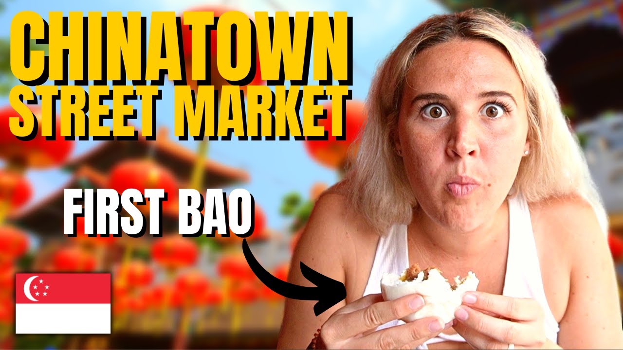 Singapore's CHINATOWN! Street Market & Hawker Center!