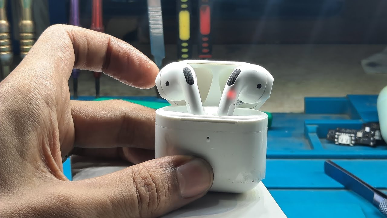 عطل  سماعة Air Pods تصليح بسهوله