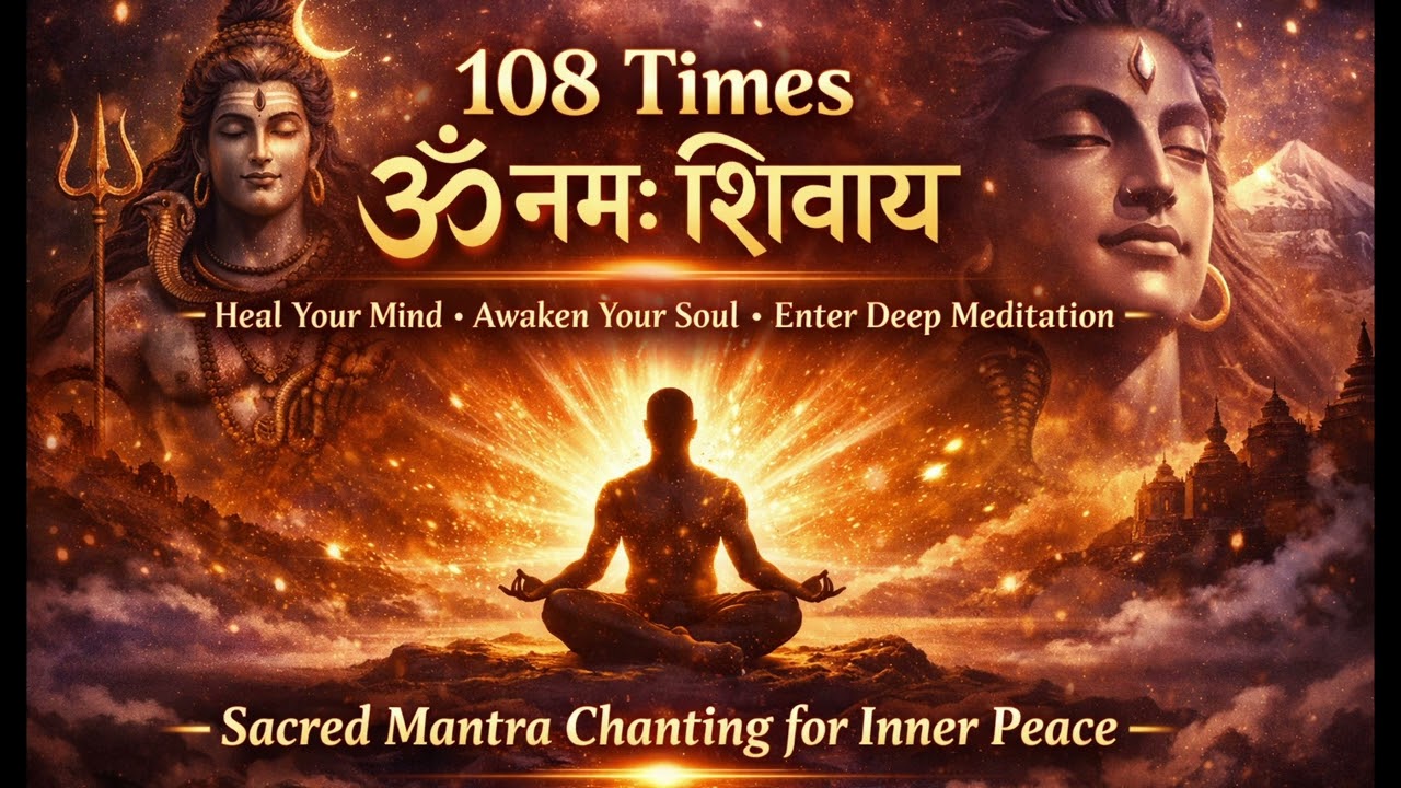 108 Times Om Namah Shivaya | Remove Negative Energy | Powerful Shiva Mantra for Healing & Meditation