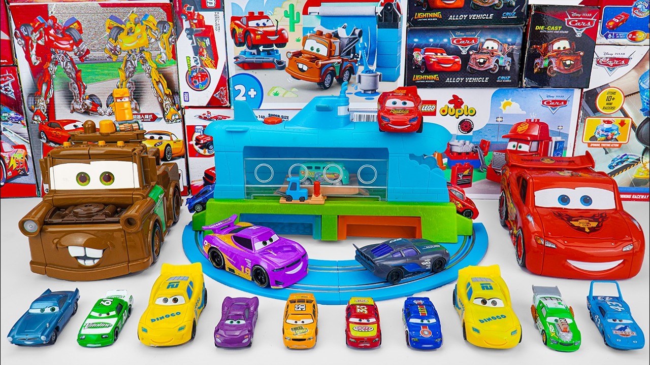 Disney Pixar Cars Unboxing Review | Lightning McQueen Cars Toys Colorful Track Collection