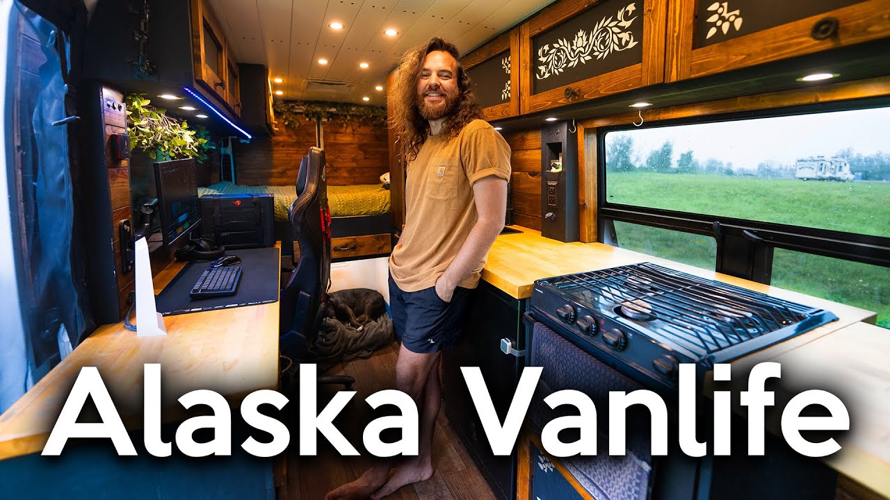 Уютный кемпинг Vanlife и исследование дикой природы Аляски