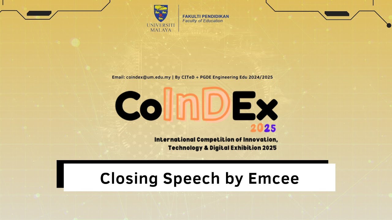 CoInDEx 2025 | Closing Speech by Emcee