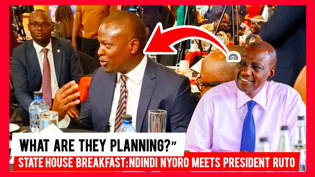 Ndindi Nyoro Having Breakfast with President Ruto at State House