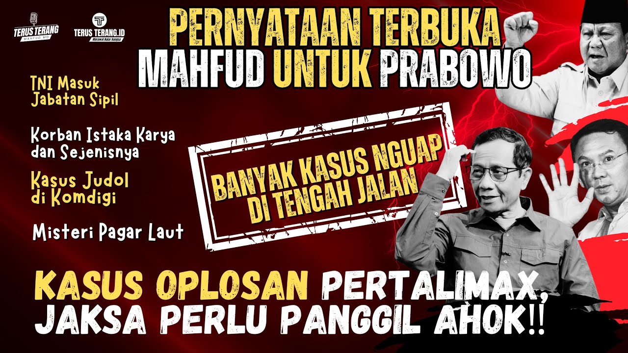 PEMBERANTASAN KORUPSI HANYA KENA YANG APES SAJA | TERUS TERANG MAHFUD MD