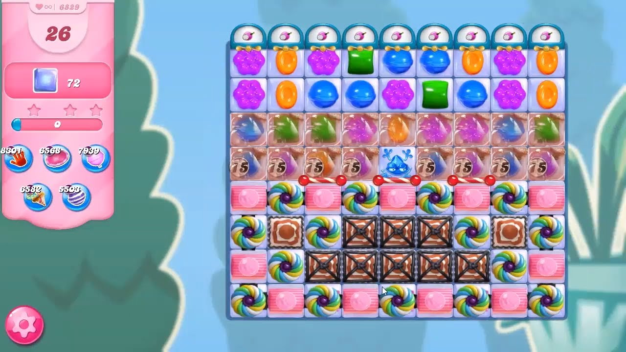 Candy Crush Saga LEVEL 6829 NO BOOSTERS (second version)