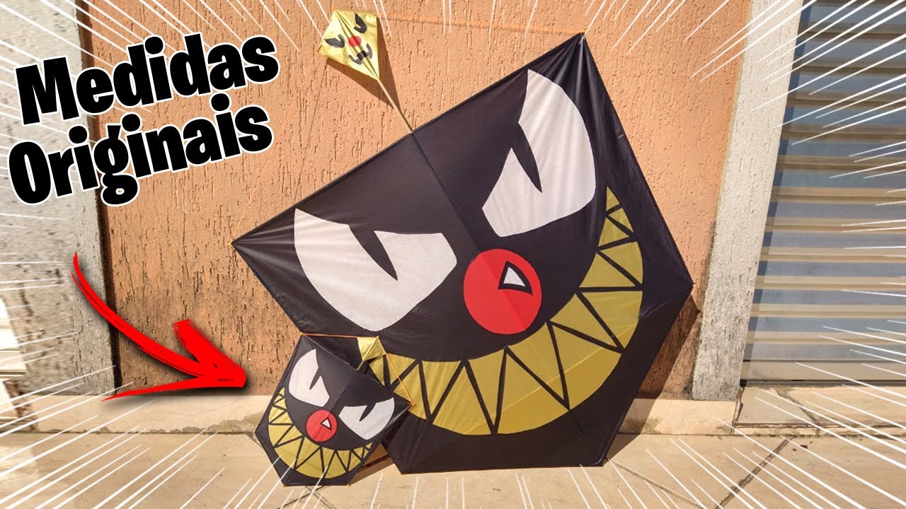 FAMOSA 😲 ! FIZ A PIPA MALVADÃO ORIGINAL ! TUTORIAL como fazer a PIPA MALVADÃO com as MEDIDAS!