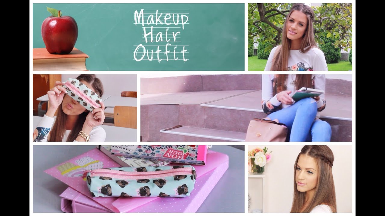 Back To School │ Makeup, Hair & Outfit