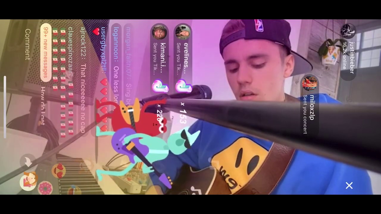 Justin Bieber - Love Yourself TikTok Live