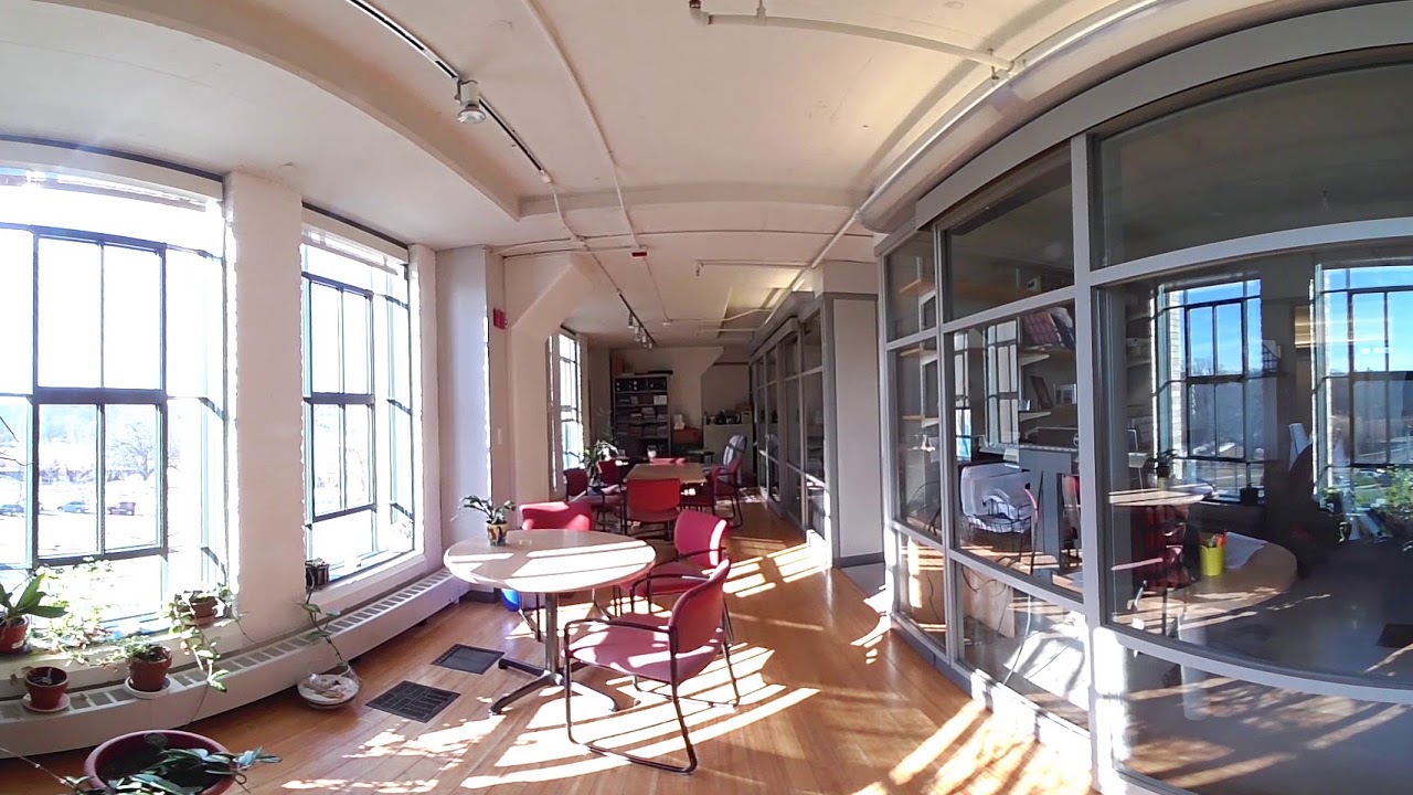 Biophilic lounge at Landmark Center