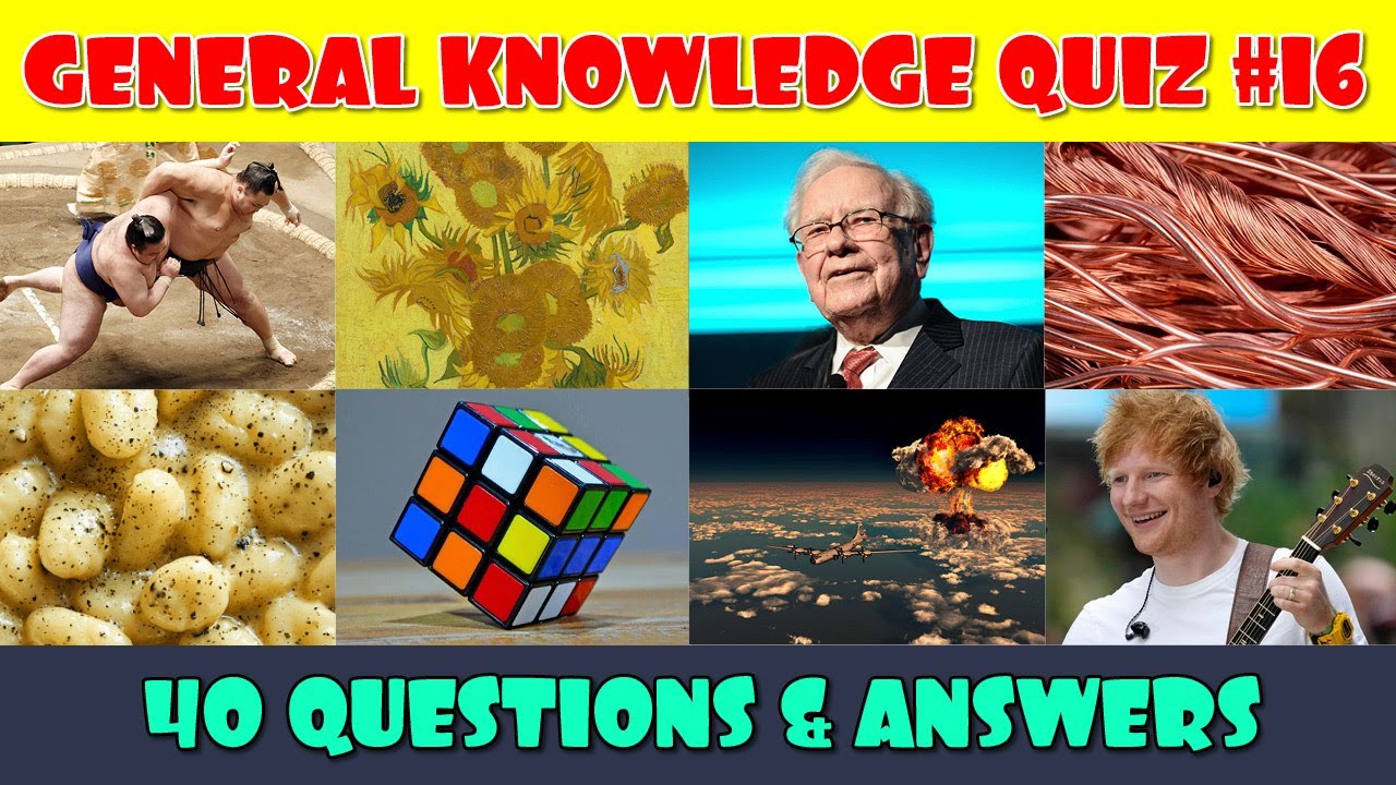 General Knowledge Trivia Quiz (Part 16)