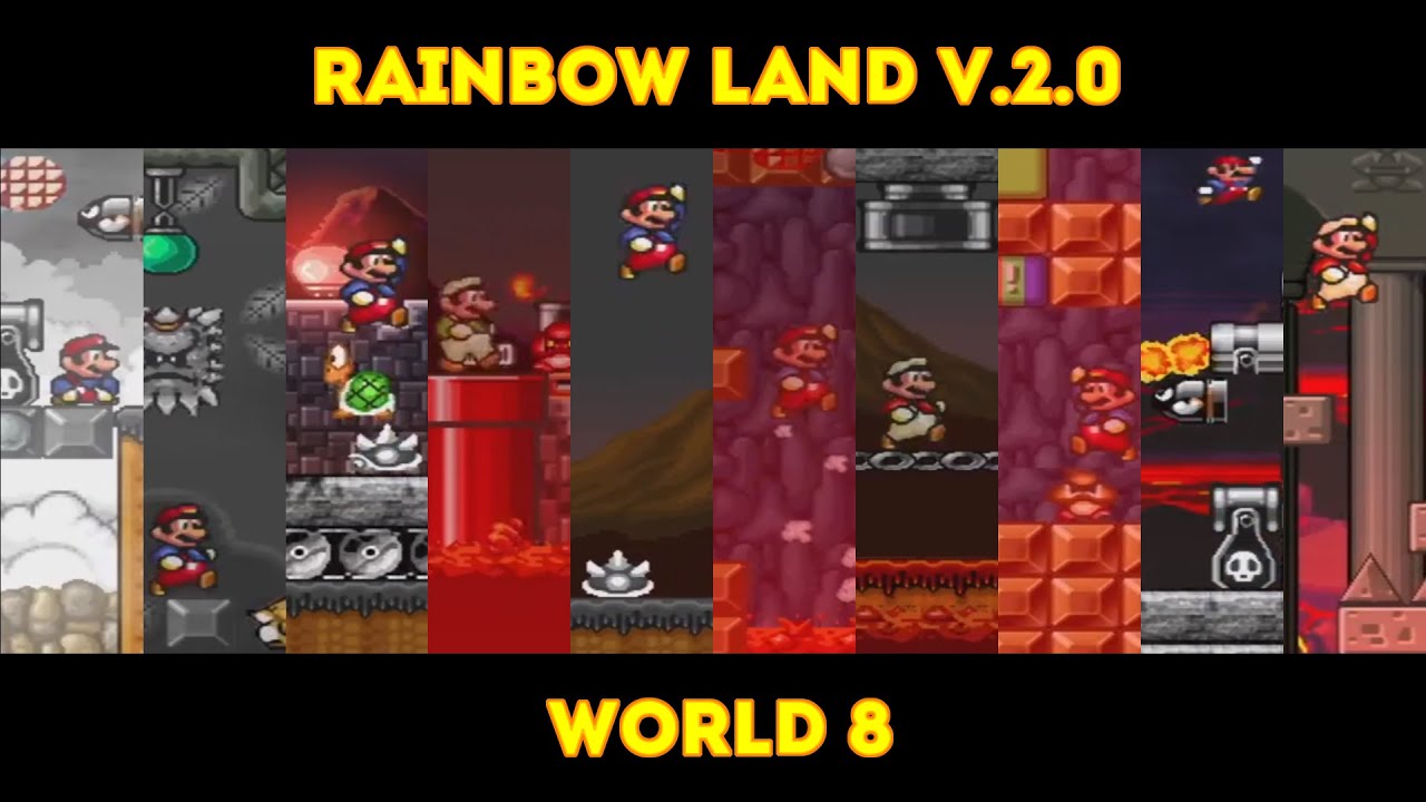MARIO FOREVER RAINBOW LAND V.2.0 - WORLD 8 - GAMEPLAY - 1080P