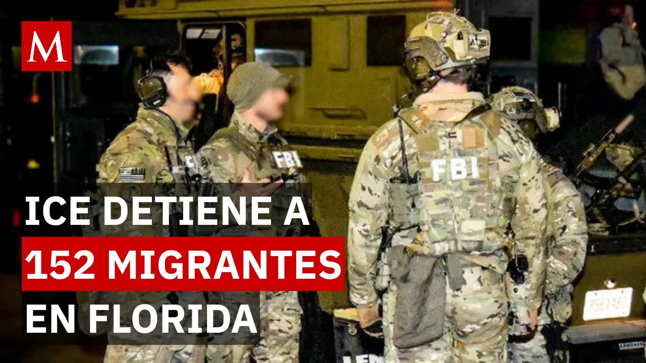 Migrantes detenidos: ICE ejecuta redadas masivas en Florida