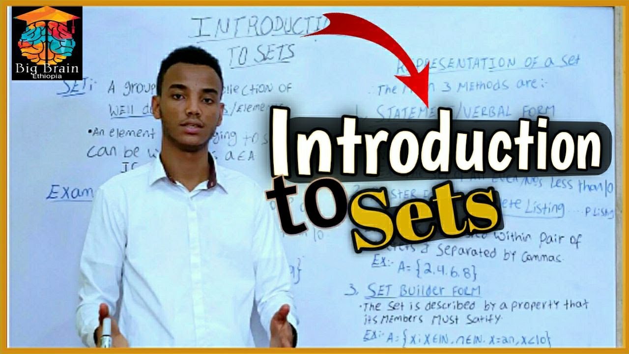 Introduction to Sets | set representation methods Roster and Set builder methods in Amharic