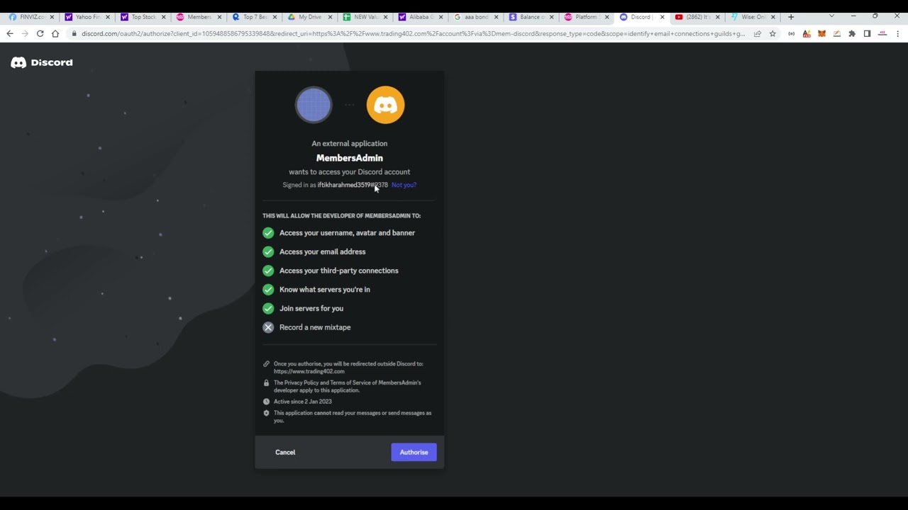 How to connect to our discord server from our website? #investing #stocks #daytrading