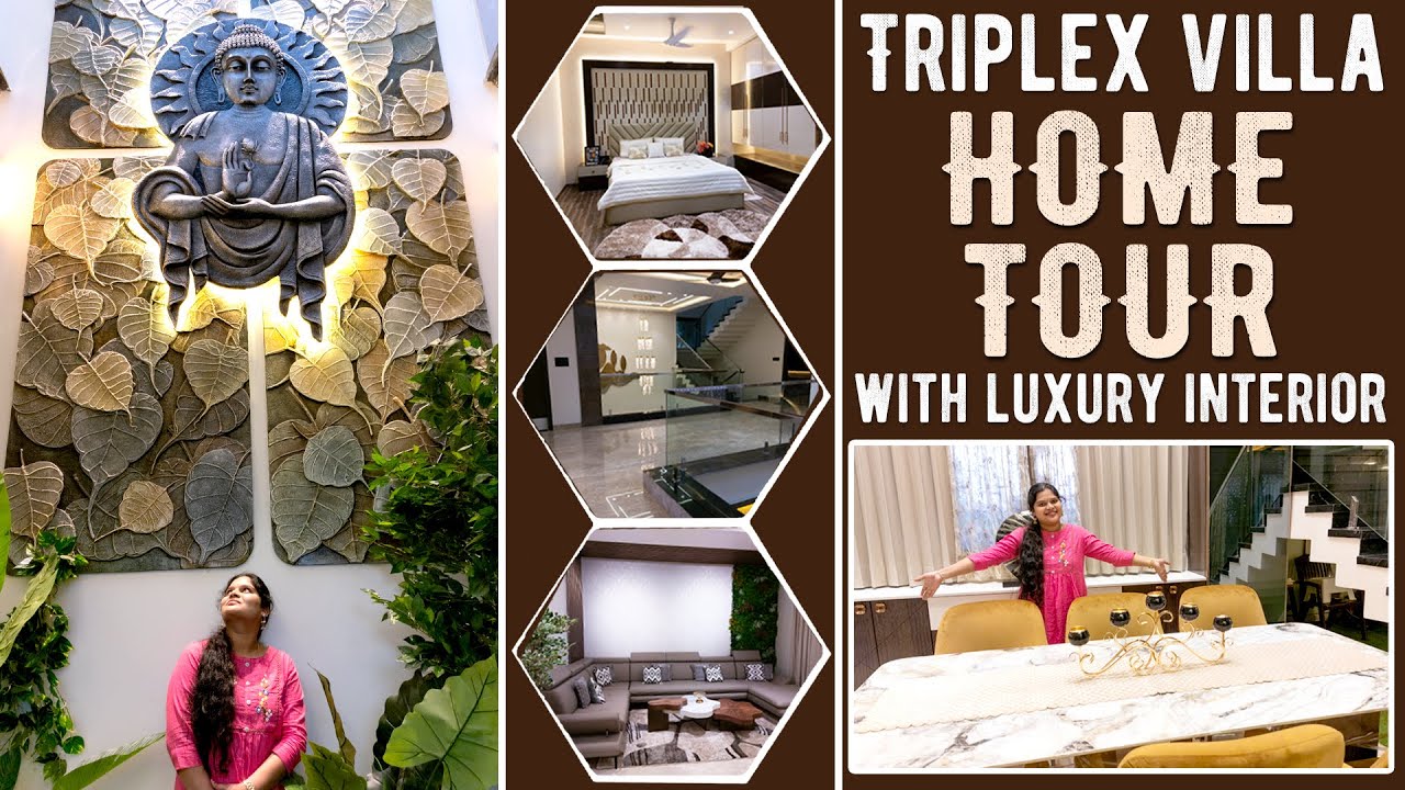 Luxury home tour | Interior tour | usa style luxury villa home tour | Telangana Pilla | modern home