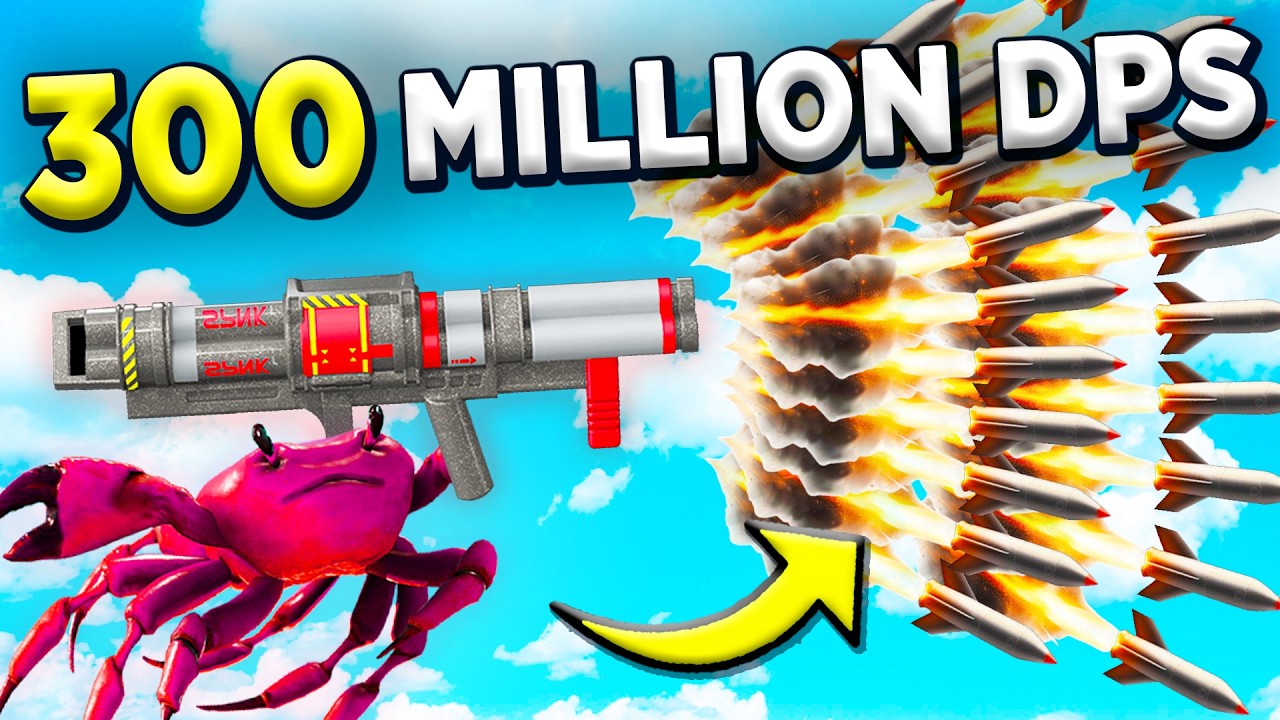 I Fired 50 Rockets Per Shot in Crab Champions…