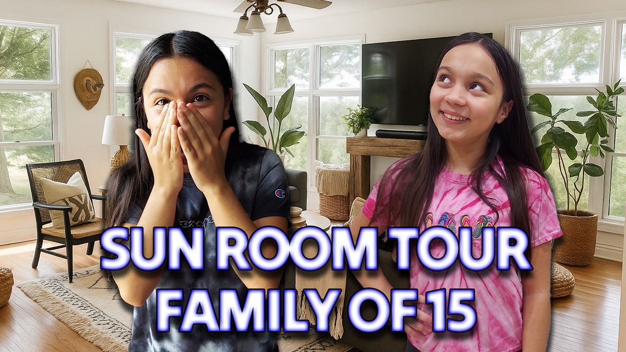 СЕМЬЯ из 15 человек: уютный тур по веранде!! (Жизнь в приемной семье для большой семьи)