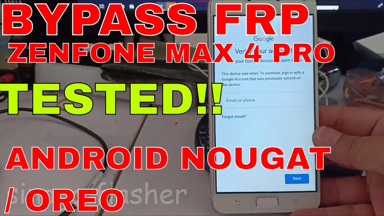 BYPASS FRP ACCOUNT GOOGLE ZENFONE 4 MAX PRO X00ID ZC554KL