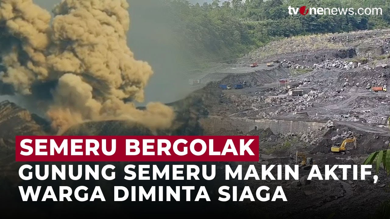 Waspada! Gunung Semeru Makin Aktif, Guguran Lava Terus Meningkat | OneNews Update